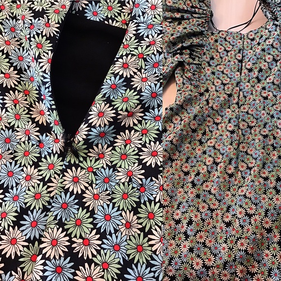 Zara Multicolored Floral Print with ruffles. XS - Picture 8 of 8